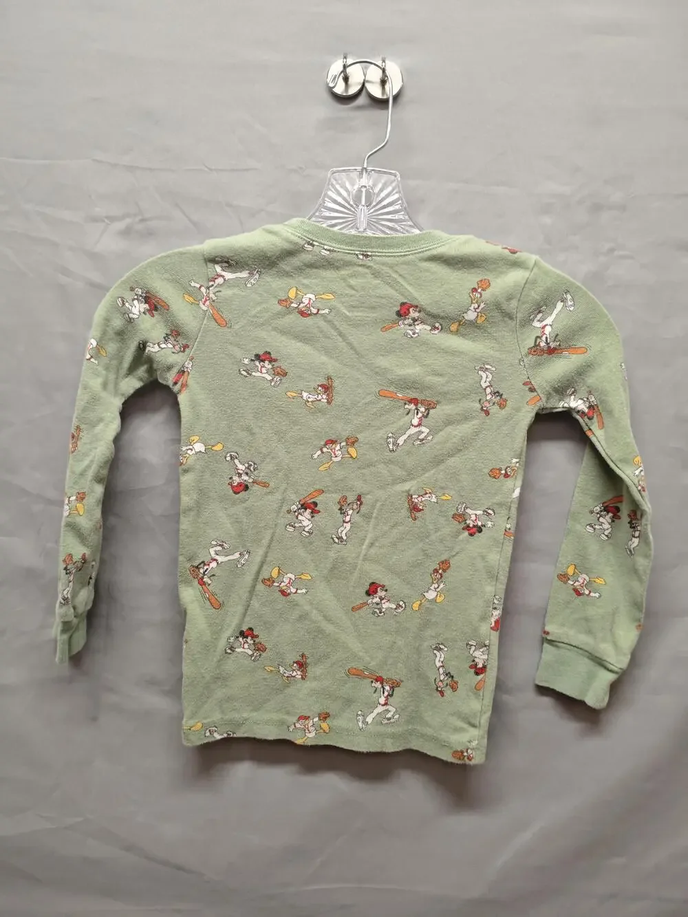 Disney x Janie and Jack Shirt Youth 6 Goofy Baseball Pajama Top Long Sleeve